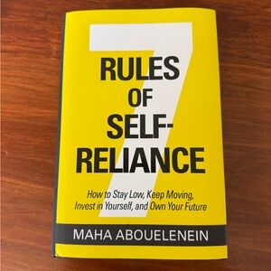 Yellow and Black '7 Rules of Self-Reliance' Book